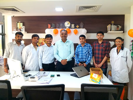 Simple celebration of Birthday of CEO of Accuprec Research Labs