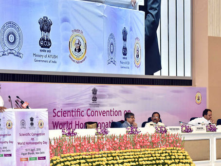 Vice President confers awards to the contributors in Homoeopathy Research