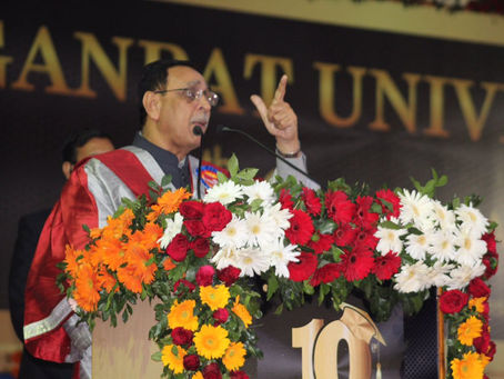 72 Pharmacy students received degree at Ganpat University convocation