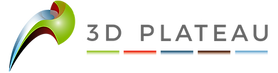 3D Plateau Logo with Text Side