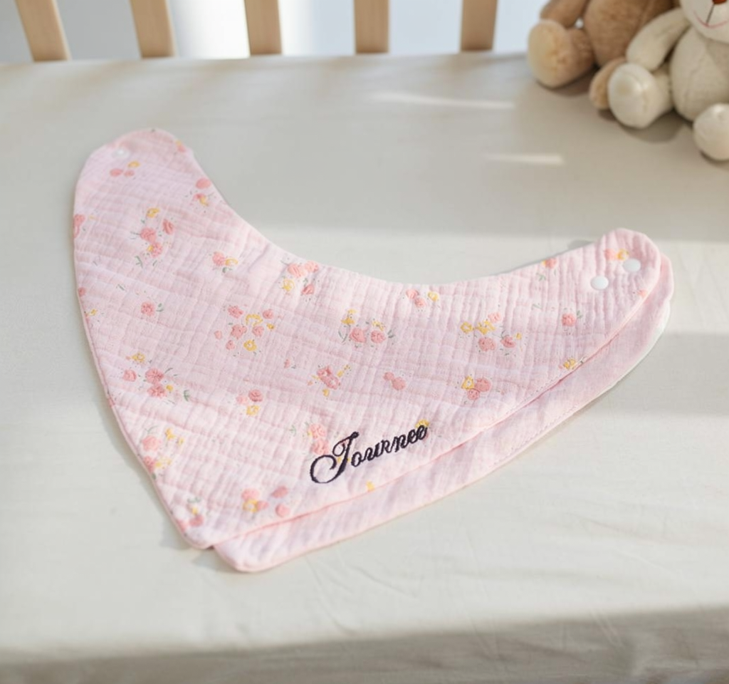 Embroidered Bib Set