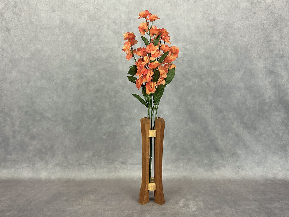Bud Vase - Cherry with Maple