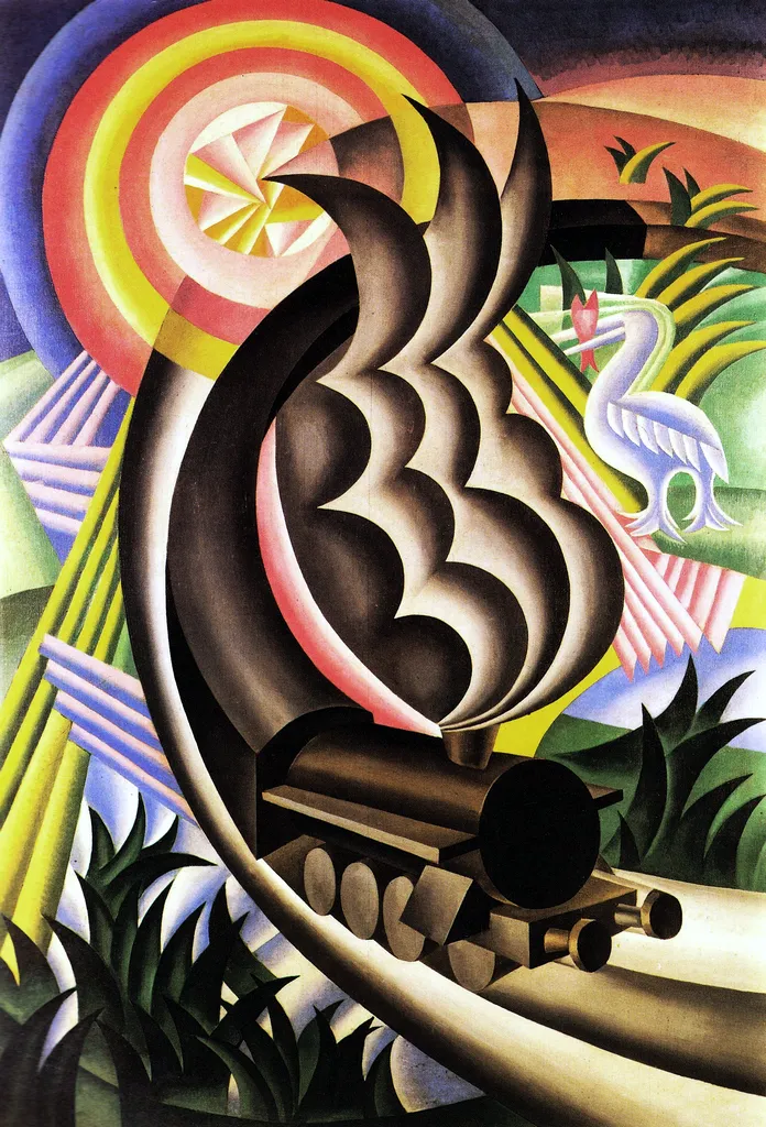 fortunato_depero_treno-partorito-dal-sole_futurismo_riassunto_due-minuti-di-arte.webp