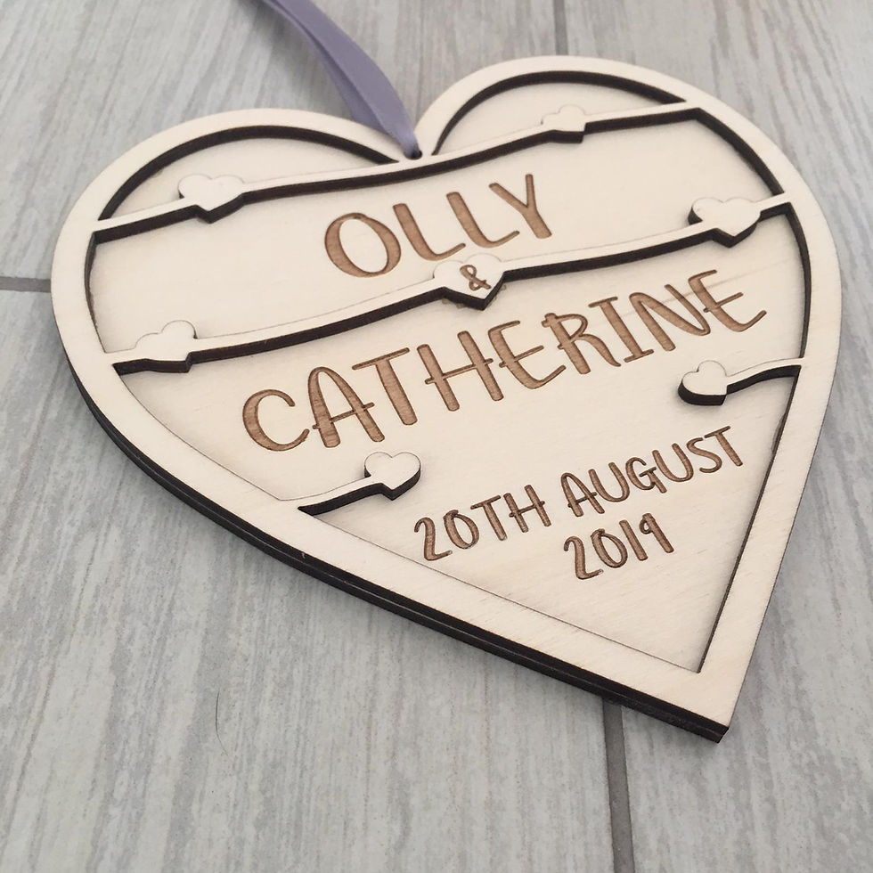 Thumbnail: Wedding Heart - Double Layer Design
