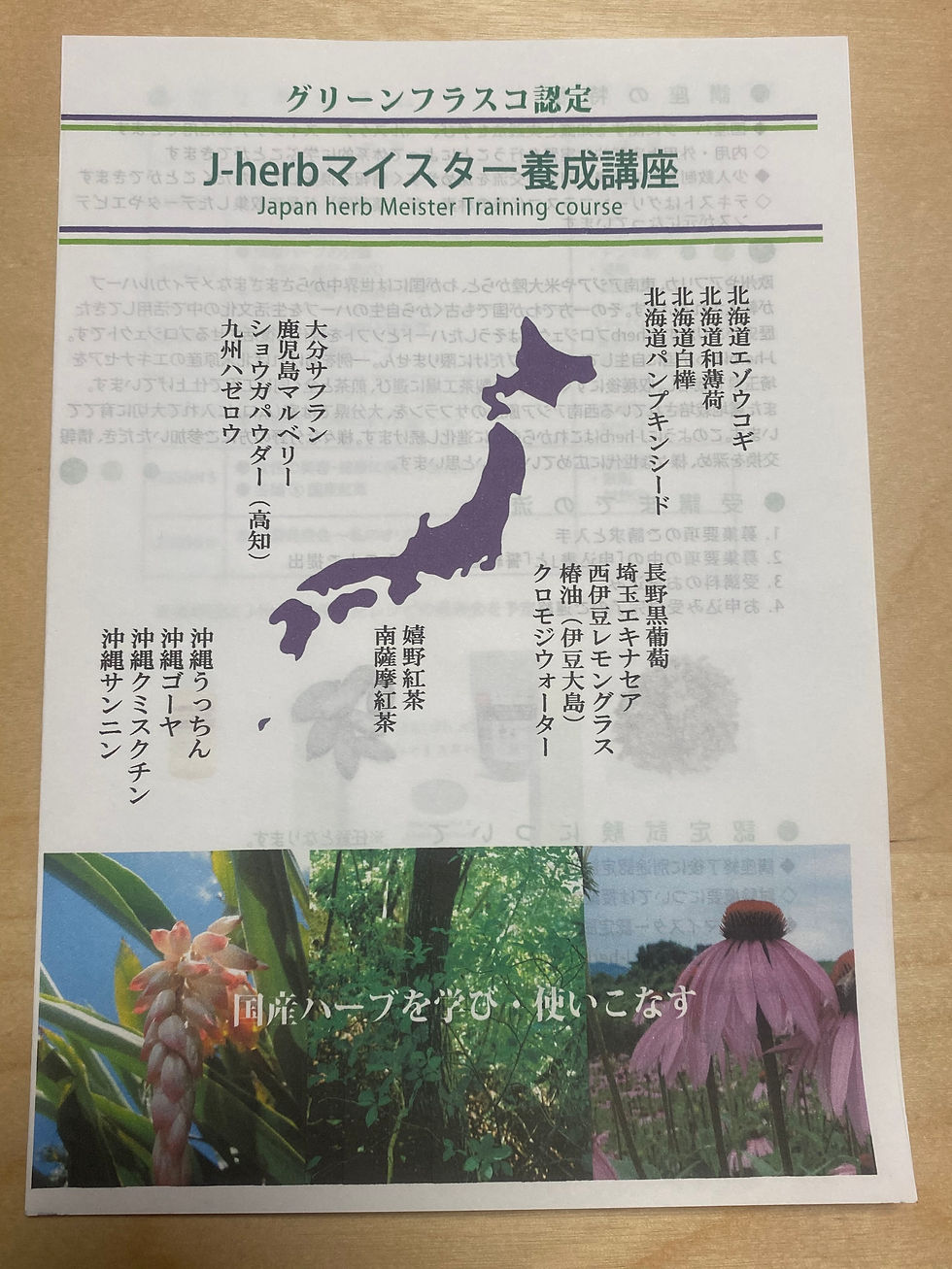 グリーンフラスコ認定 J-herb マイスター養成講座9/28(日)第1回開催〈対面・オンライン 受講者募集中〉