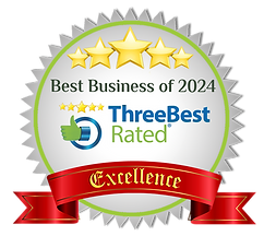 Best Business of 2024 Award Three Best Rated for Excellence given to SHE Did It Videography