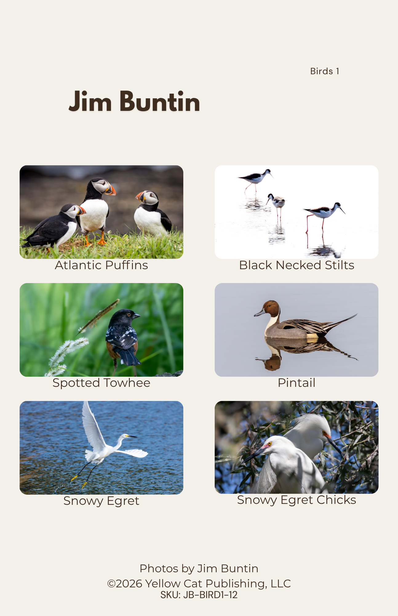 West Coast Birds Set 1
