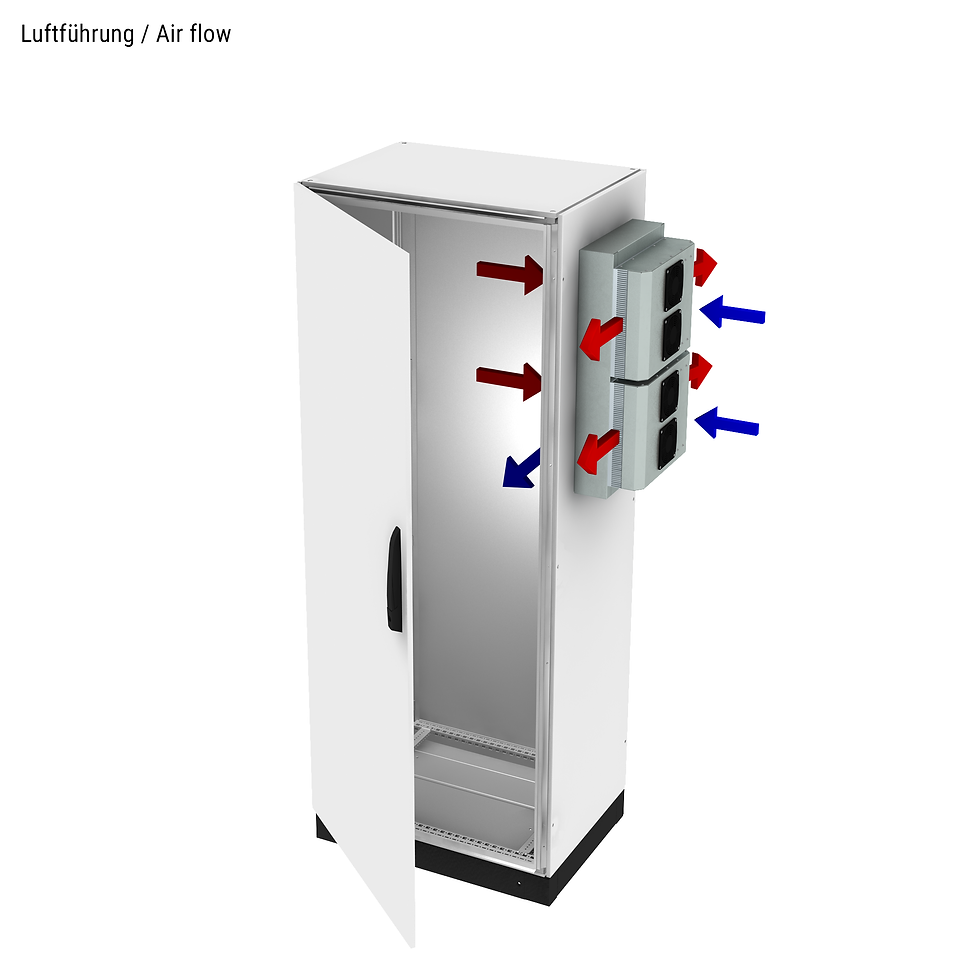 Miniaturbild: Peltier-Kühler, 400W, 24VDC, AISI304, IP55, Anbau, Fuhrmeister, Peltierkühlung, Schaltschrankklima