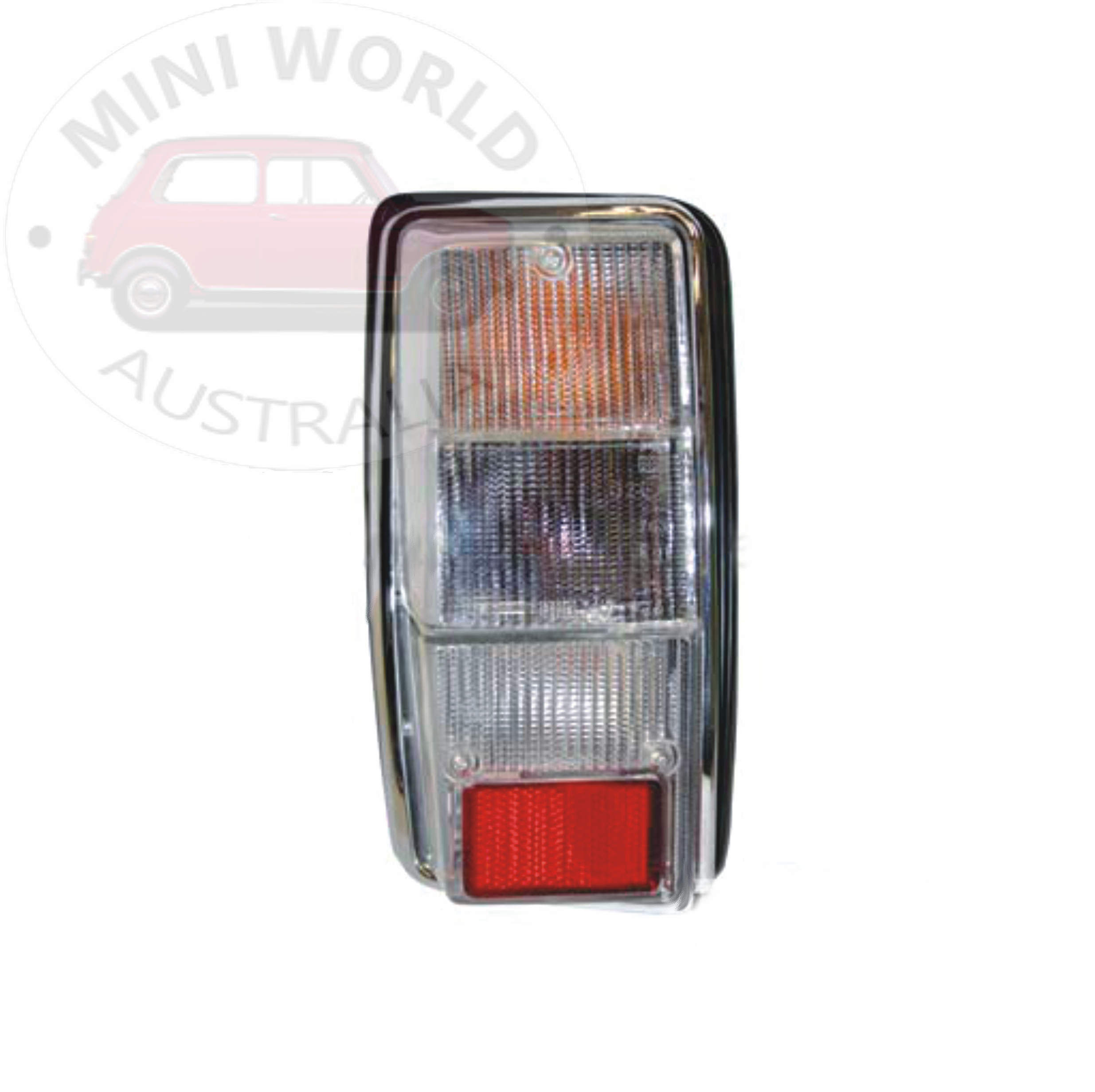 Rear lamps with clear lens L/H with reverse light