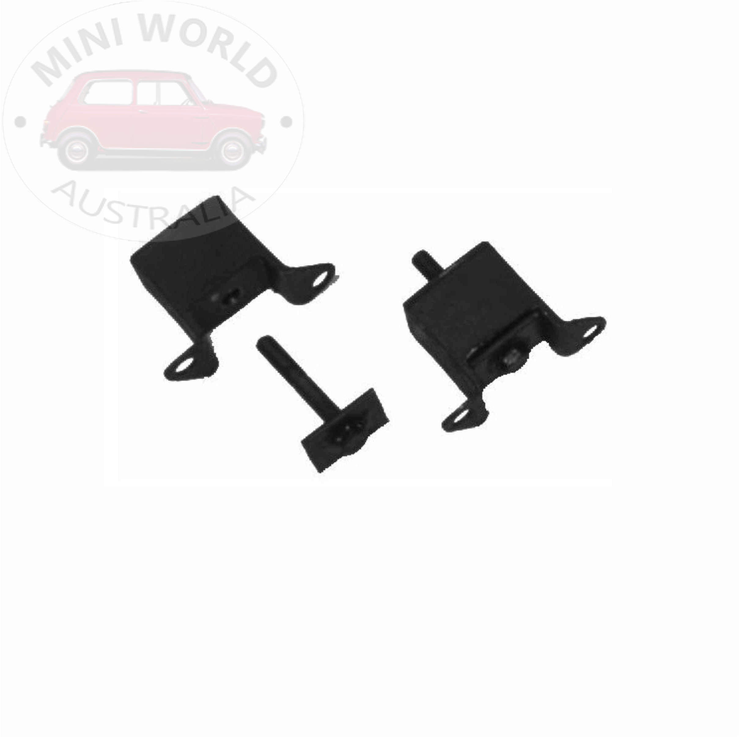 Competition exhaust mounting on front of rear subframe