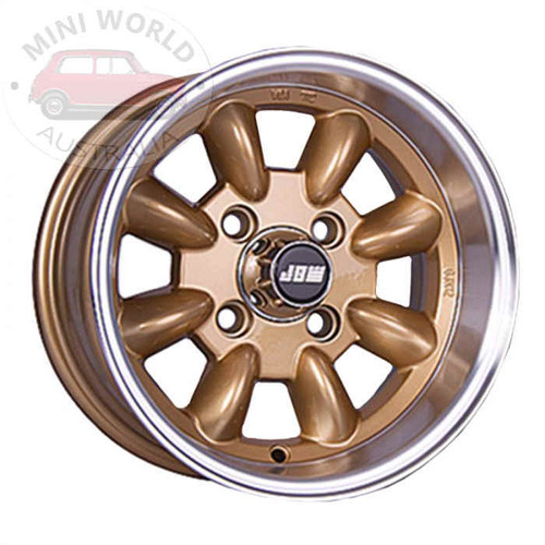 12 x 6 Minilight Wheel - Gold/Polished Rim | Mini World Australia