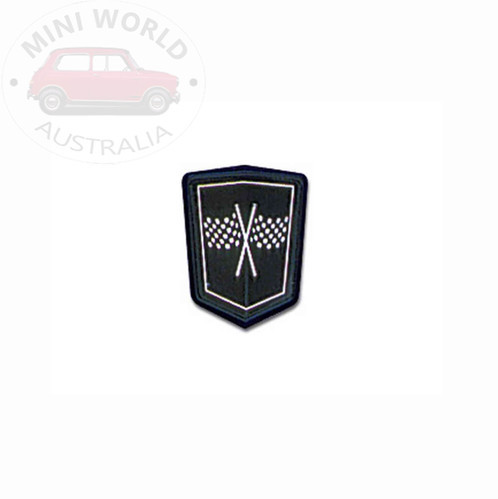 Checkmate front Mini car badge | Mini World Australia
