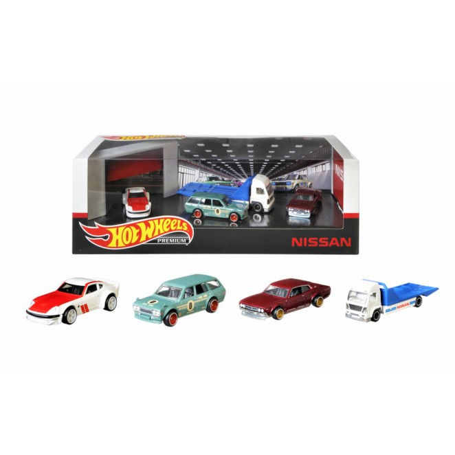 Thumbnail: 2020 Hot Wheels Premium NISSAN Garage Diorama Collectible Diecast Metal Toy Cars