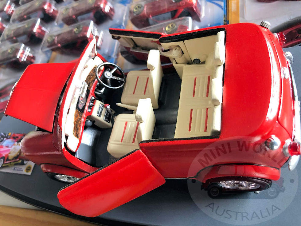 Thumbnail: CUSTOM MADE convertible Morris Mini Cooper S collectable diecast model car