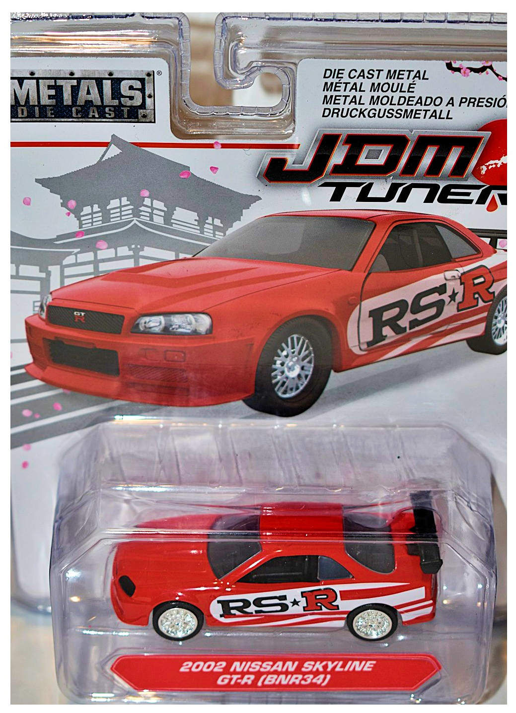 Jada JDM Tuners 2002 Nissan Skyline GTR R34 (BNR34) Car Collectible Die Cast Car