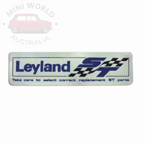 Leyland ST rocker cover sticker | Mini World Australia