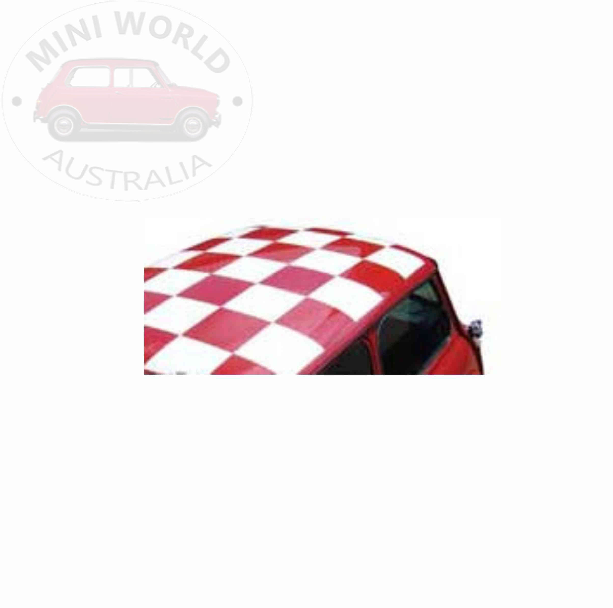 Genuine Rover white square roof decal sticker kit