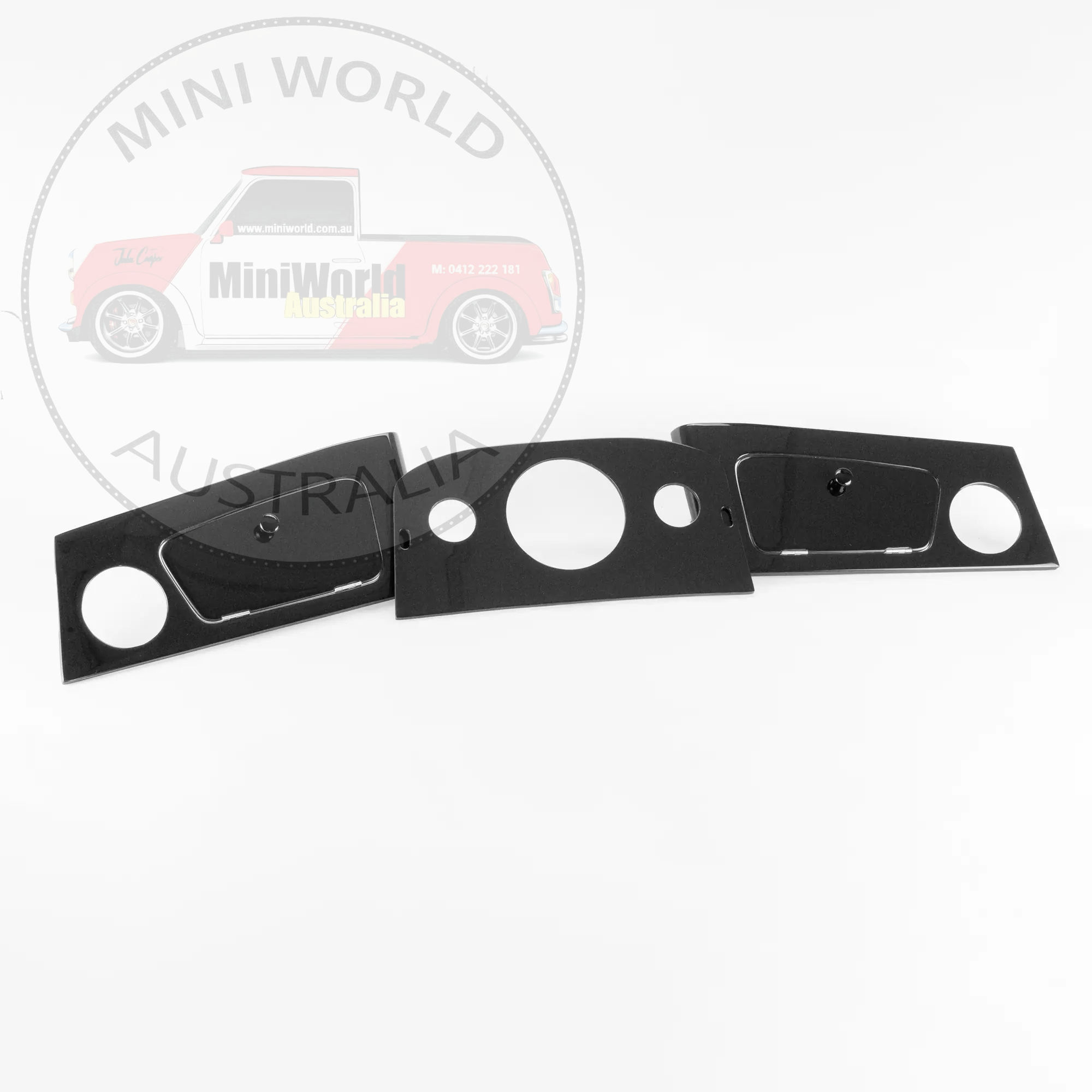 Dashboard charcoal 3 piece with 3 central clocks