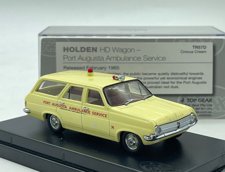 Thumbnail: Trax TR57D Trax 1965 Holden HD Wagon Port Augusta Ambulance Diecast Model Car