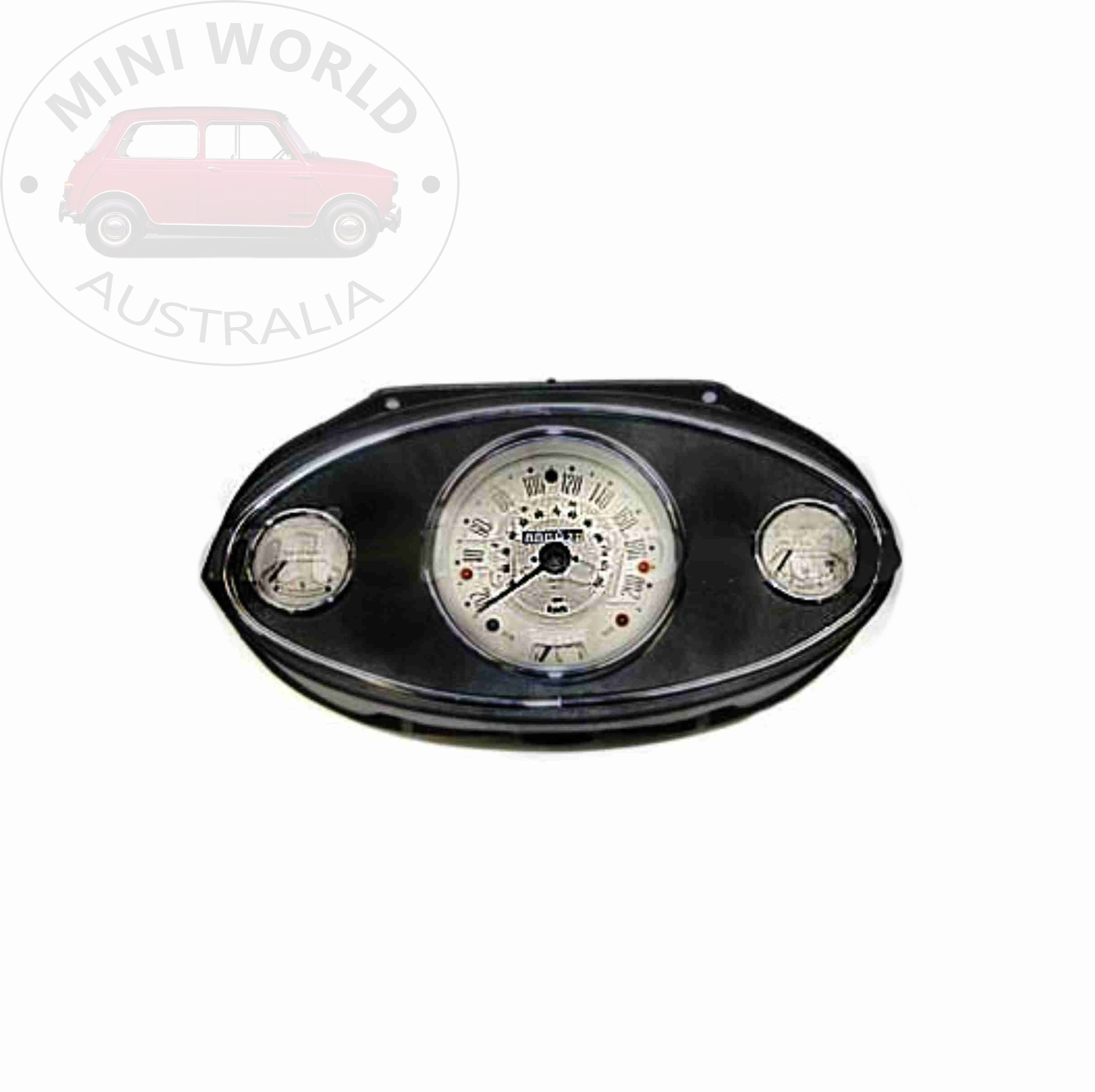 Mini Cooper S 3 Clock Binnacle Set 200Kph in Magnolia by Smith