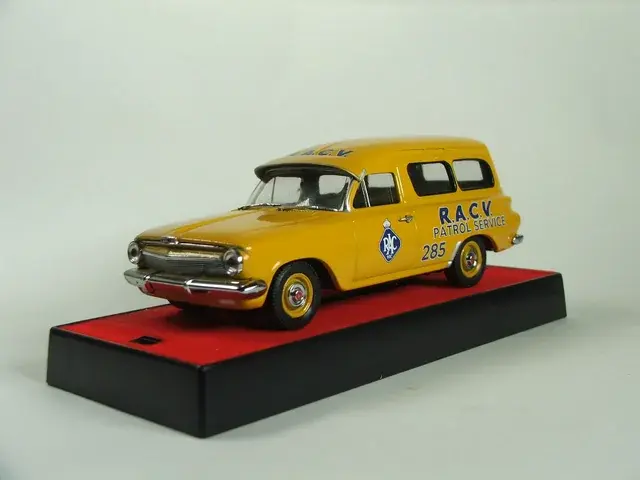 Thumbnail: TRAX TR53 1962 Holden EJ Van RACV Patrol Service Centenary Edition Diecast Model