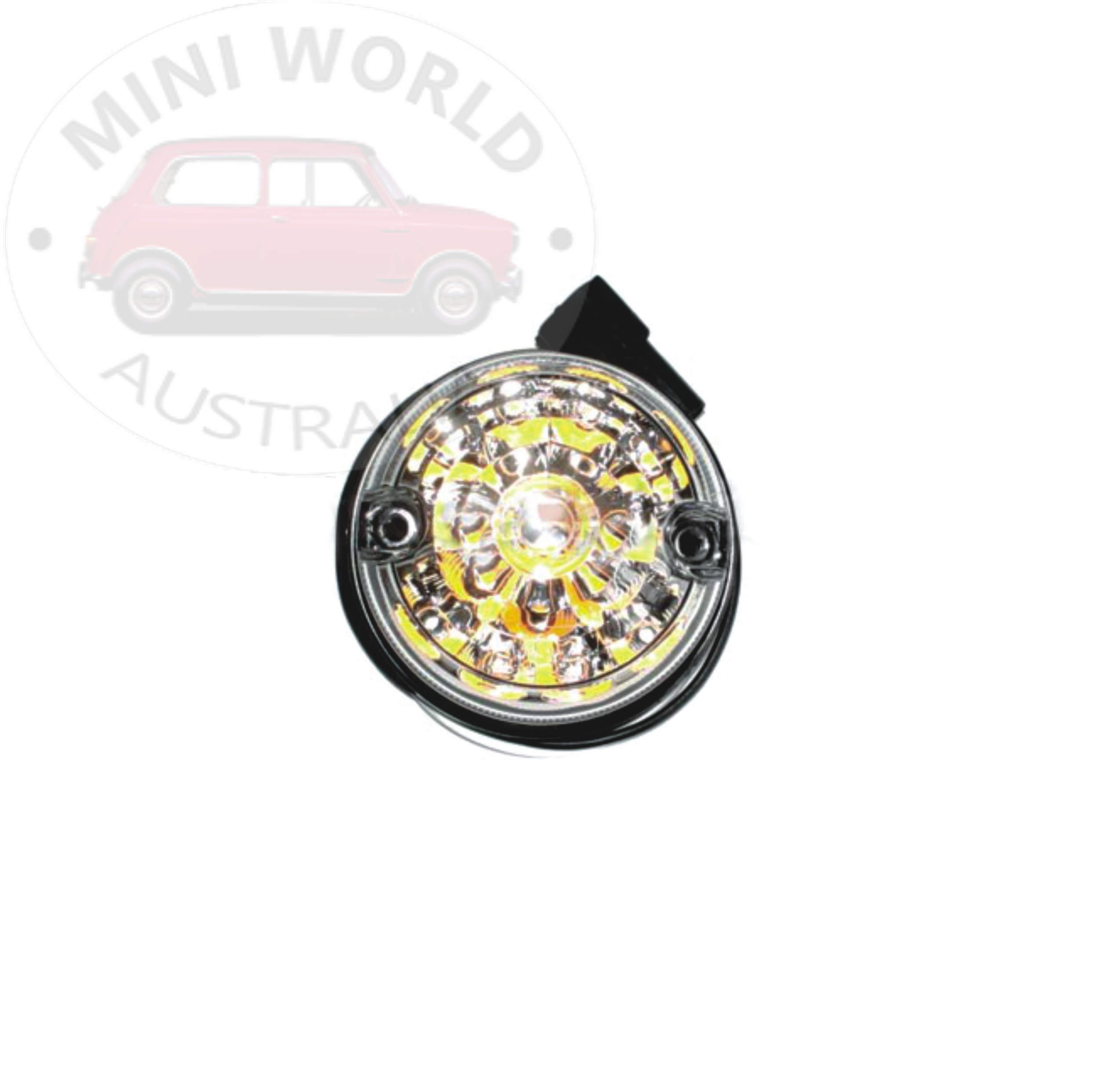 Indicator lamp with white lens led type 1988 on