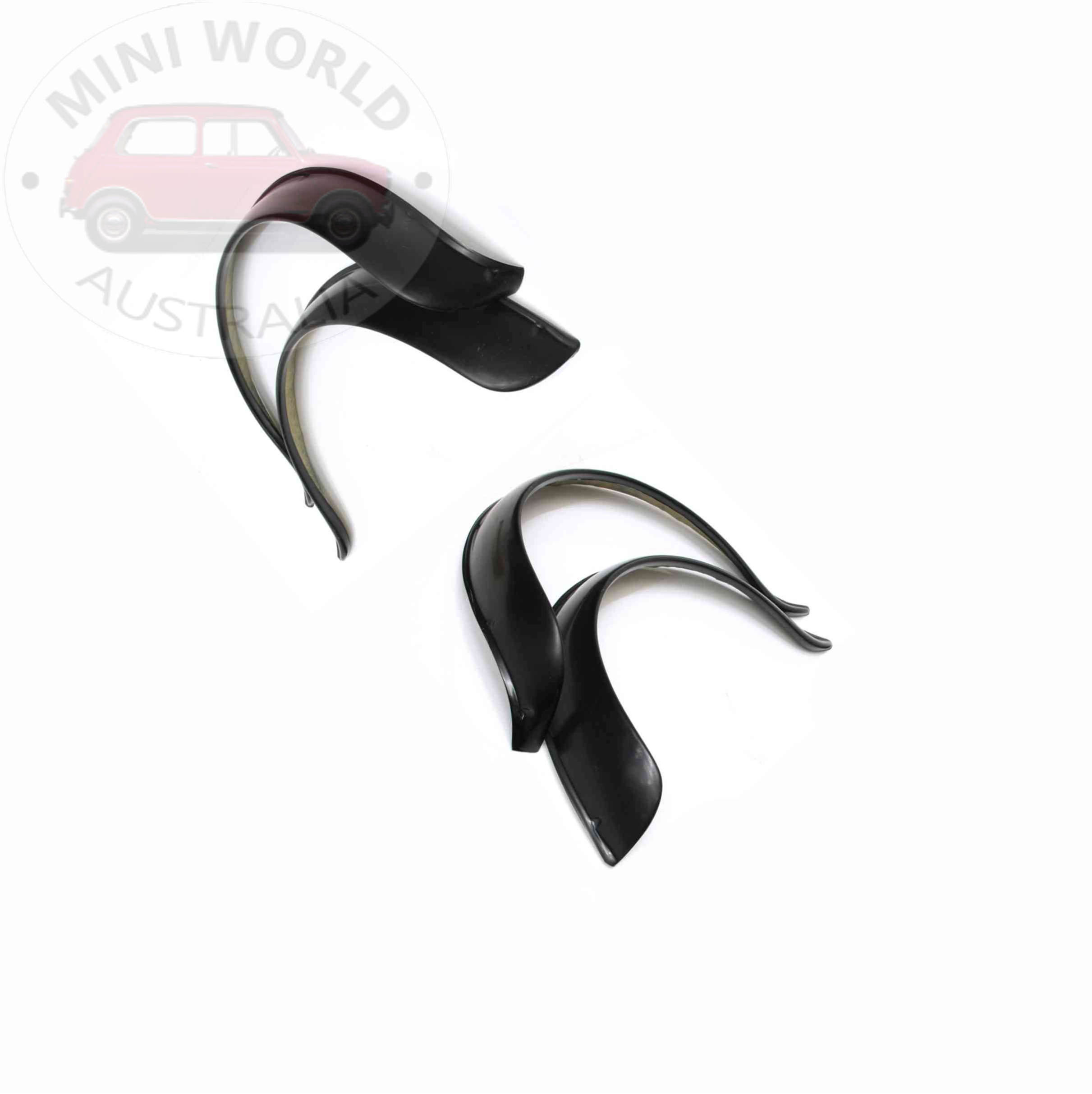 Classic Mini Group 5, 4 x screw on type fiberglass flare set (Extra wide 3.5")