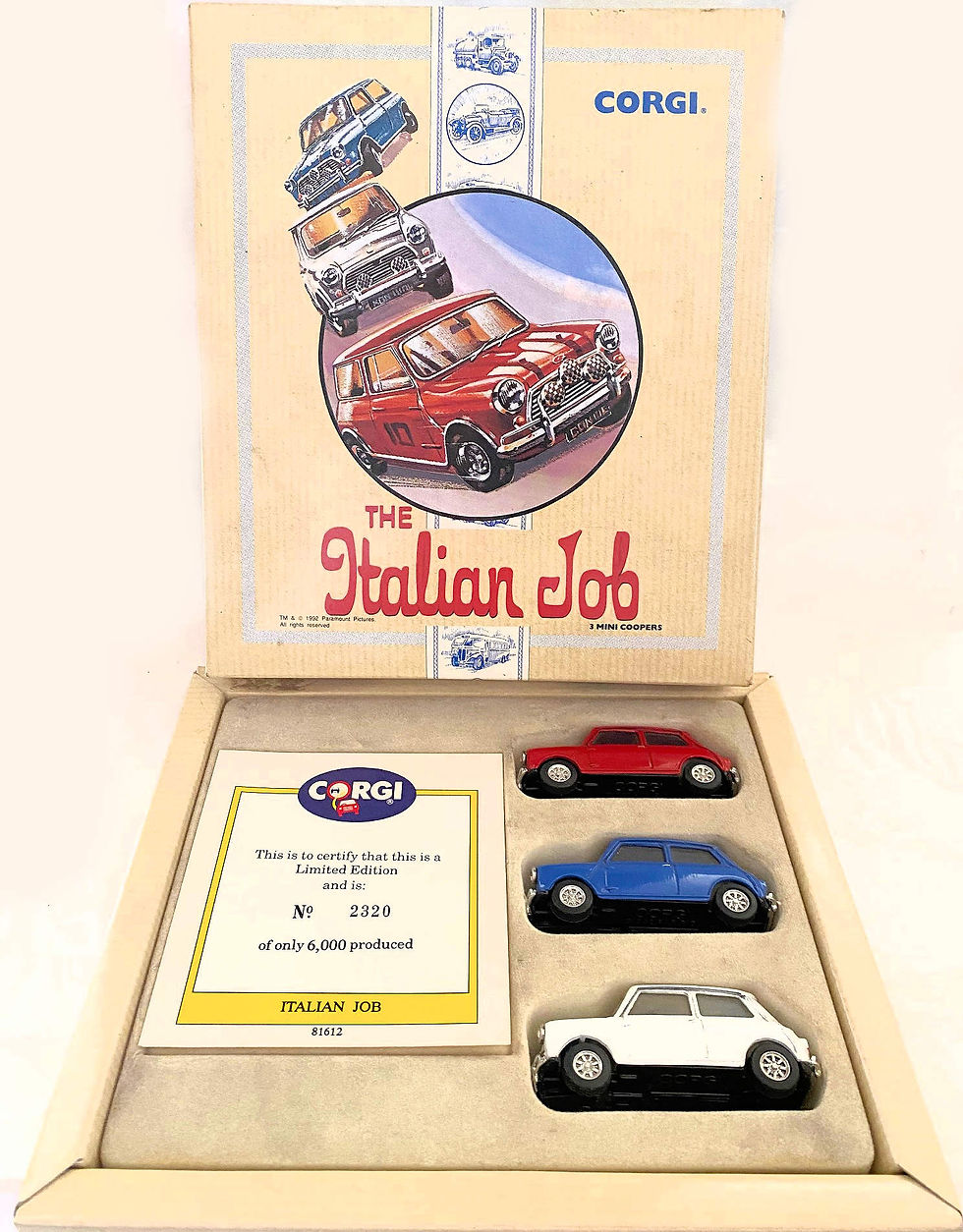 Mini Cooper the Italian Job Set Diecast Model Toy