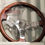 Thumbnail: Wood and chrome 14" Sports steering wheel for Classic Morris Leyland Mini car
