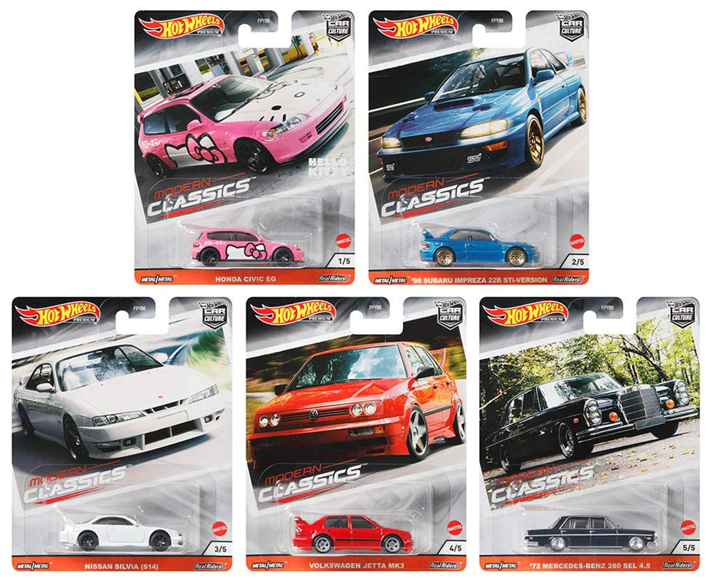 Hot Wheels Premium Car Culture Modern Classics Set Diecast Metal Cars