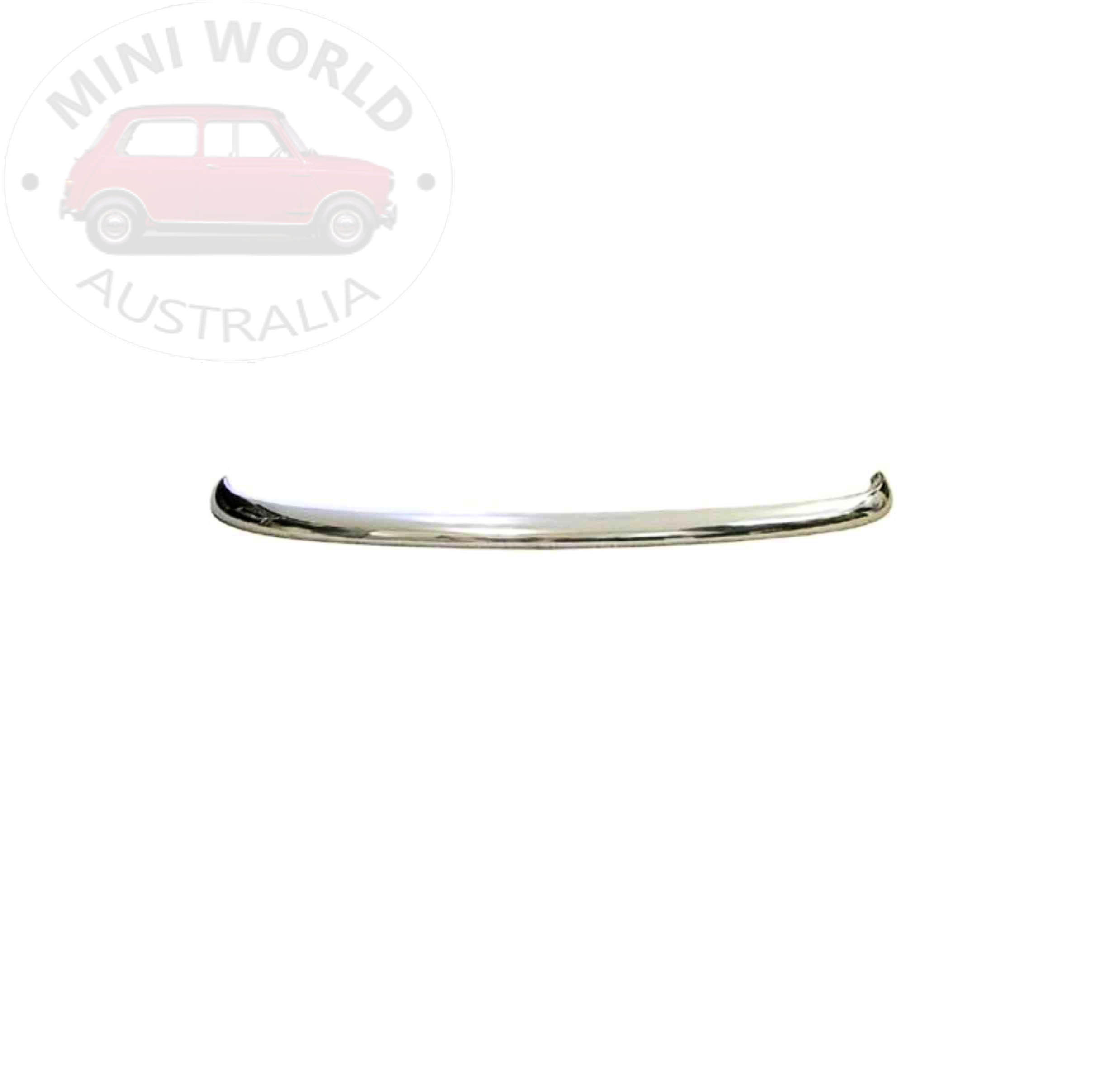 Morris Mini stainless steel bumper bar with corner bar holes