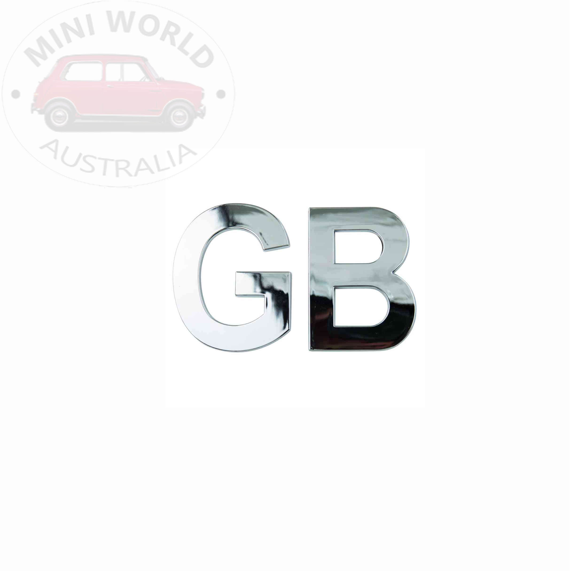 GB stainless steel rear badge
