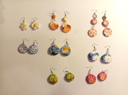 Clay earing collection
