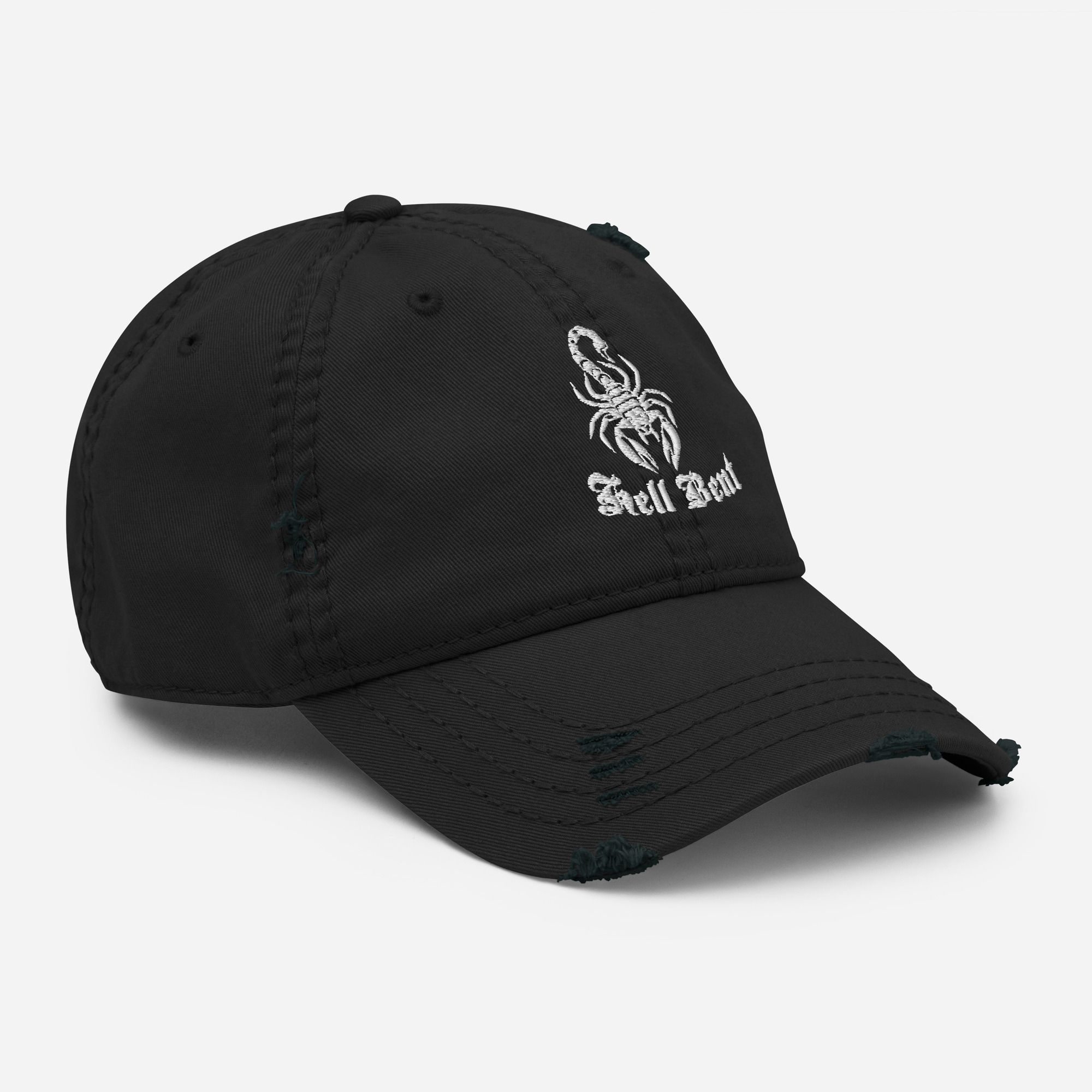 Distressed hell bent hat