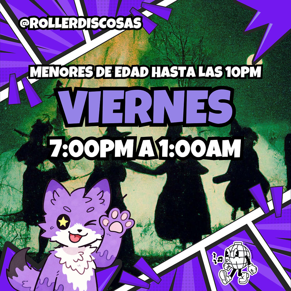 🕷️ BRUJAS VIERNES ROLLER DISCO