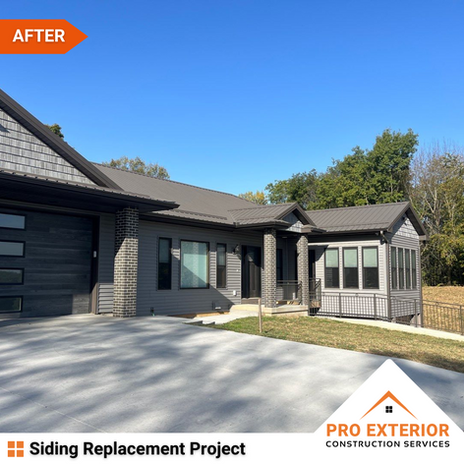Siding installation project in Cedar Rapids, Iowa
