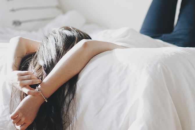 Relaxing On Bed