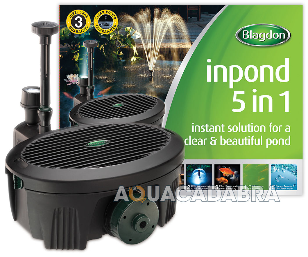 BLAGDON INPOND FILTER UVC POND SUBMERSIBLE PUMP LED LIGHT CLEAN HEALTHY FISH