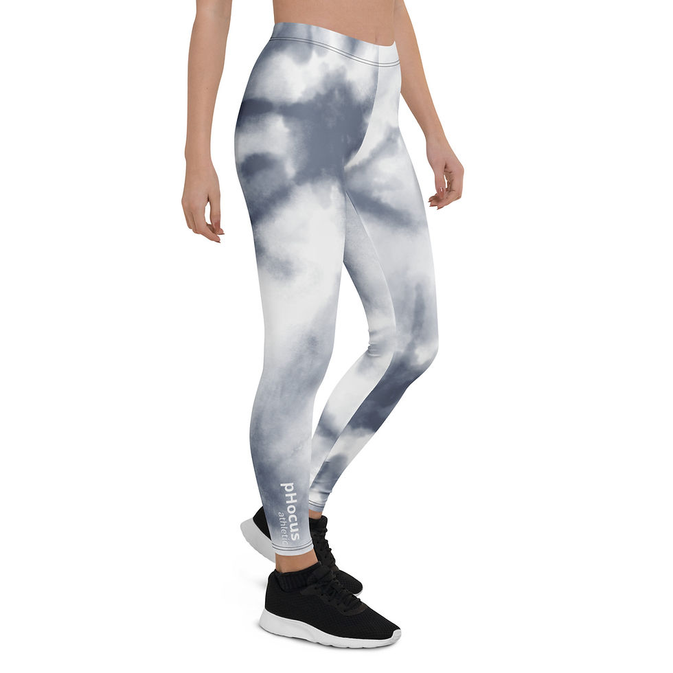 Thumbnail: Ambition Is Contagious Leggings - Cloudy Skies