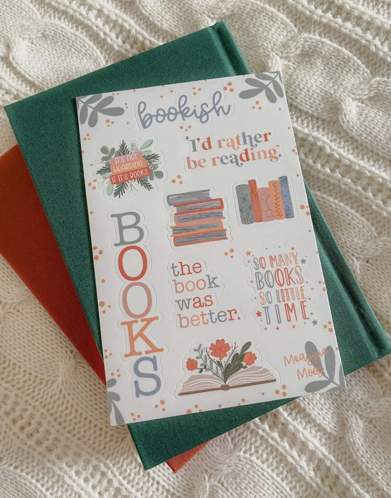 Bookish Vinyl Sticker Sheet