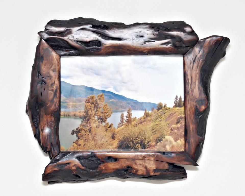 Thumbnail: Wood Photo Frame 8x10 Willow Handmade Wooden Picture Frame Live Edge
