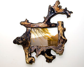 unusual picture frame 5x7 root wood