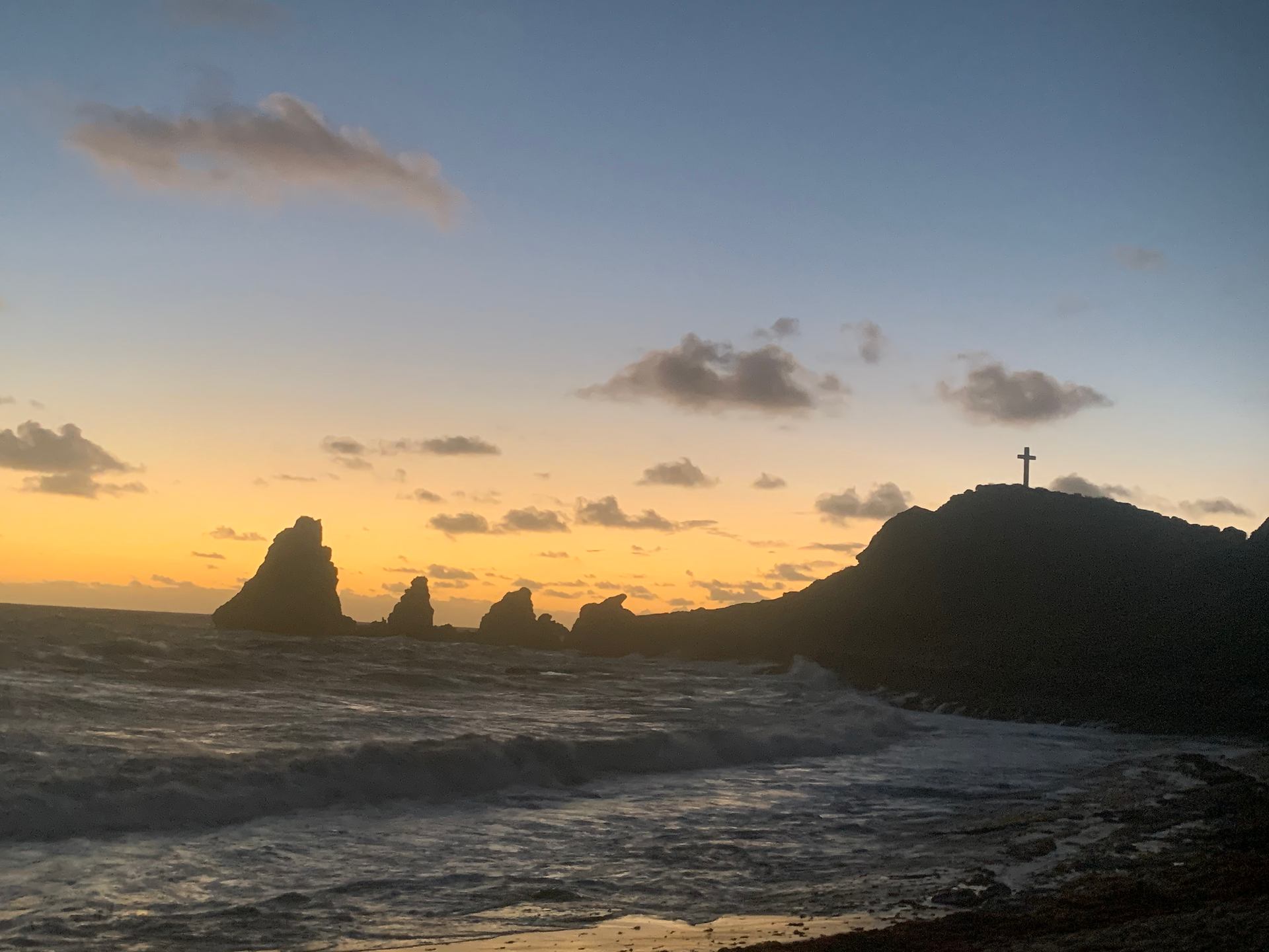 Lever de soleil à la Pointe des Châteaux 