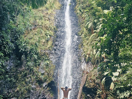 la cascade Naca en Guadeloupe