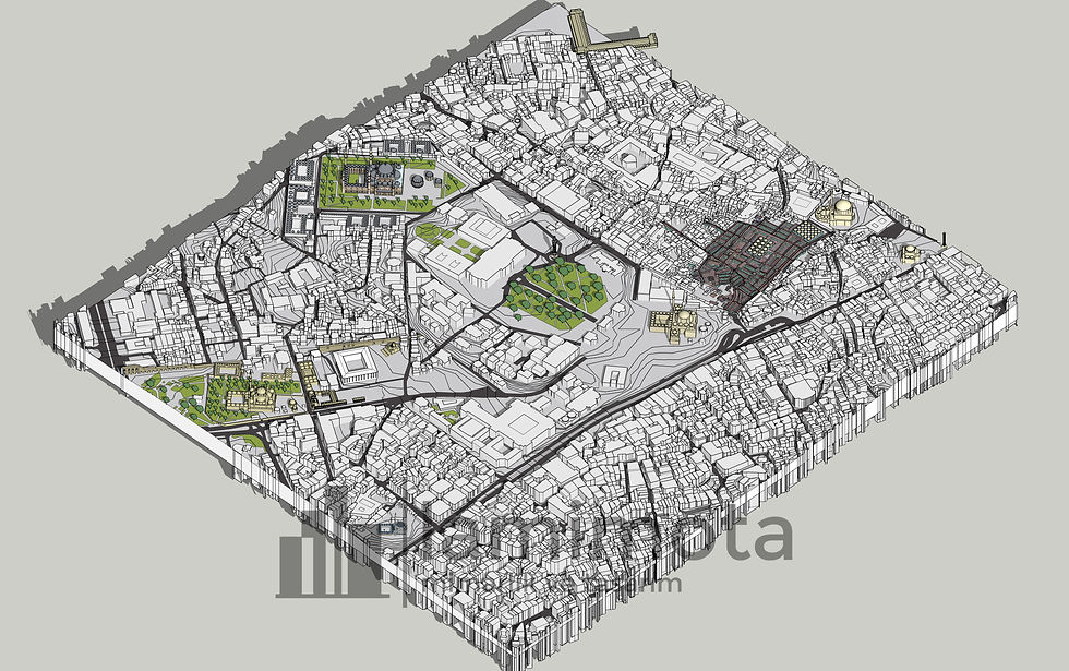 Beyazıt (Geniş) 3 Boyutlu Modeli ve İzohipsli Dwg Dosyası