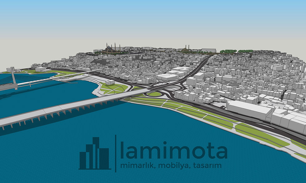 Küçük resim: Unkapanı 3 Boyutlu Modeli ve İzohipsli Dwg Dosyası