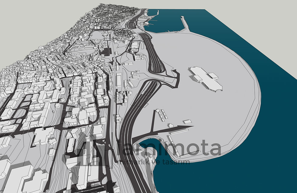 Küçük resim: Yenikapı 3 Boyutlu Modeli ve İzohipsli Dwg Dosyası