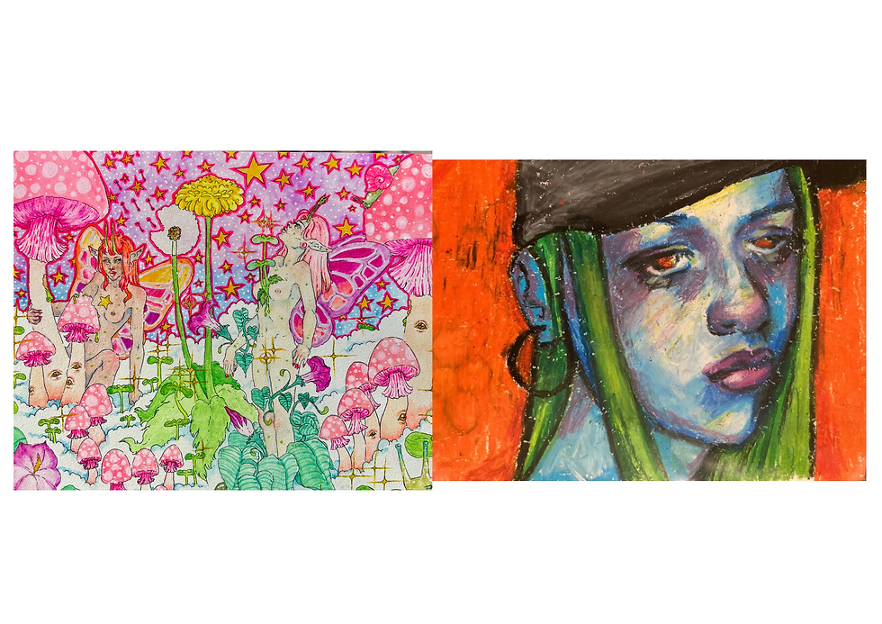 Lucca Chenault & Sterling Lomeli - Watercolor & Textiles