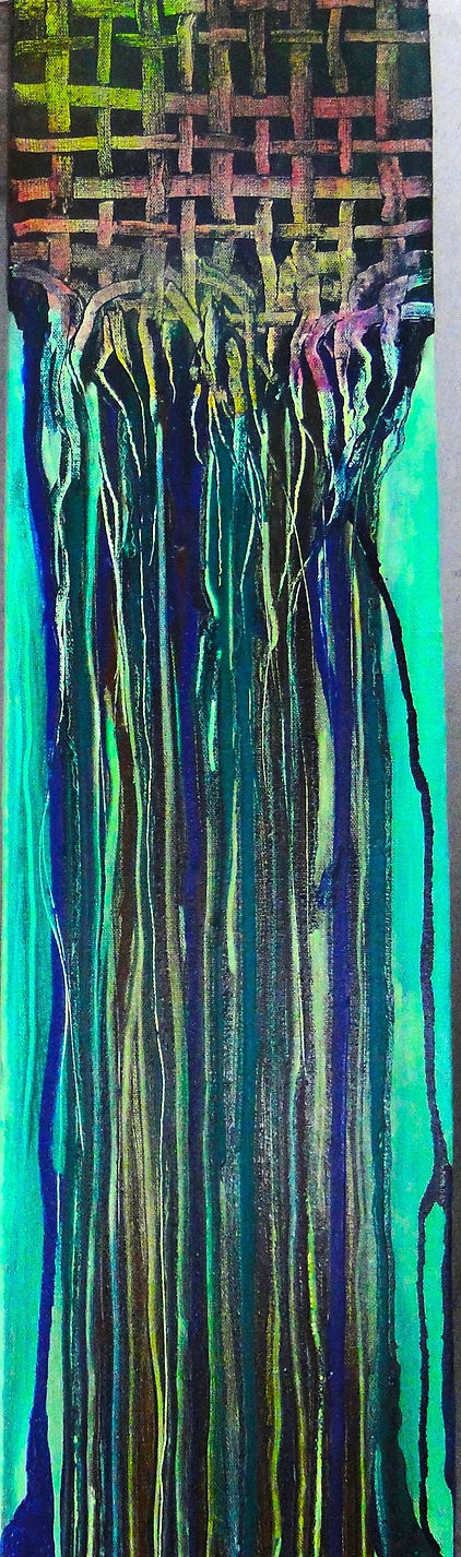 Cat's Cradle. Abstract Painting by jasmand