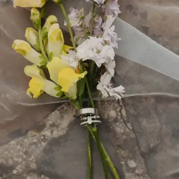 The Campbell Farm, Springfield, WV Wedding Florals and Rings